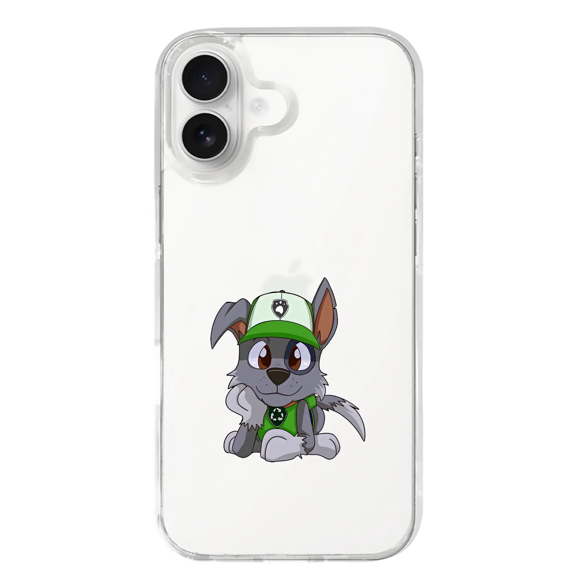 パウ・パトロール グッズ ロッキー - iPhone 17シリーズ 透明スマホケース – 薄型・耐衝撃・精密フィット保護カバー